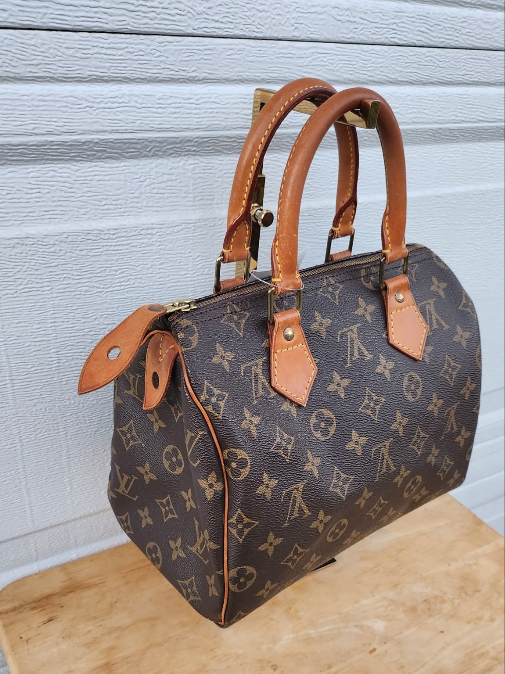 Louis Vuitton Monogram Speedy Bag 25 Brown