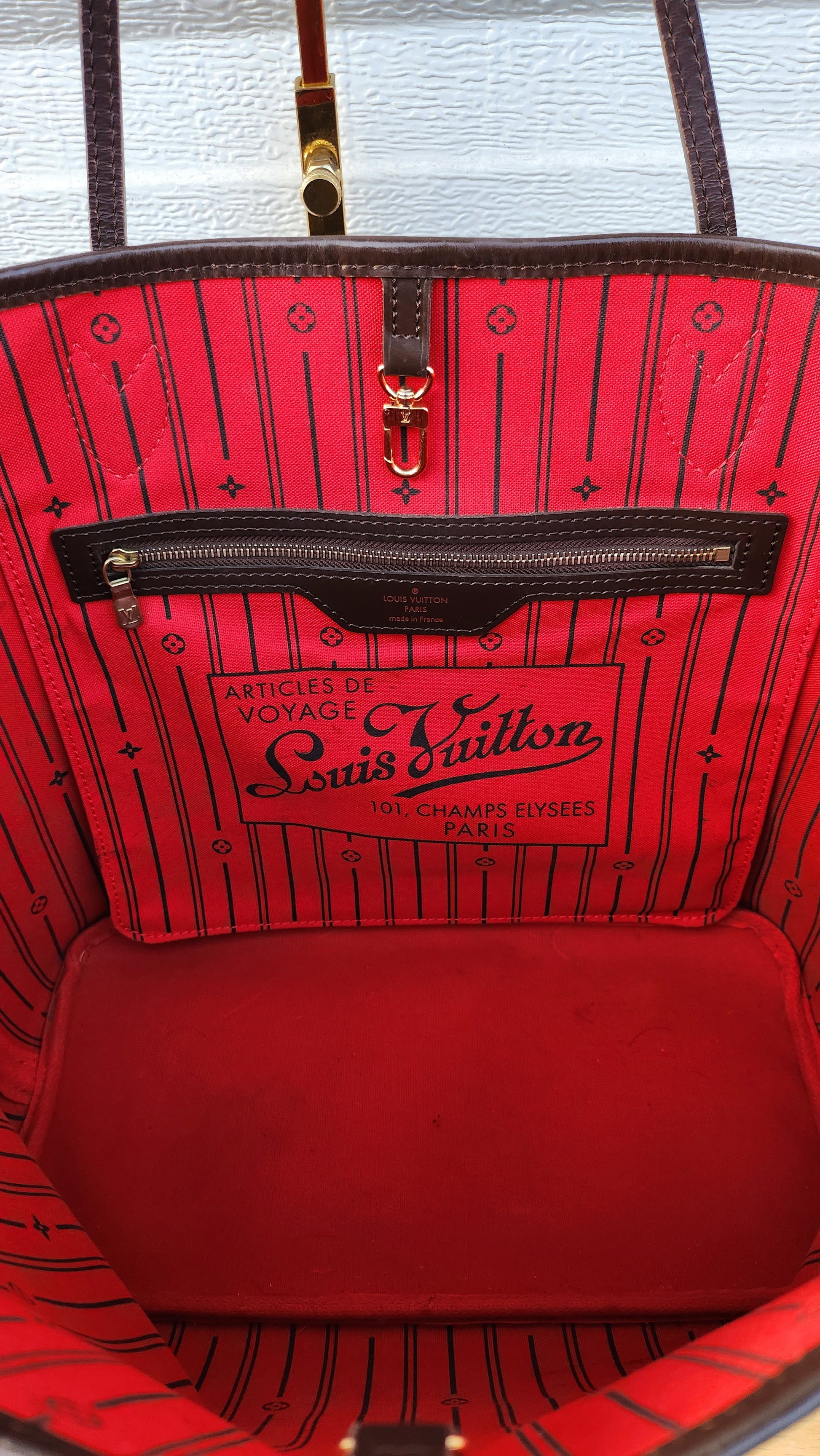 Mm Monogram Louis Vuitton Neverfull Mm Red Interior Louis Vuitton