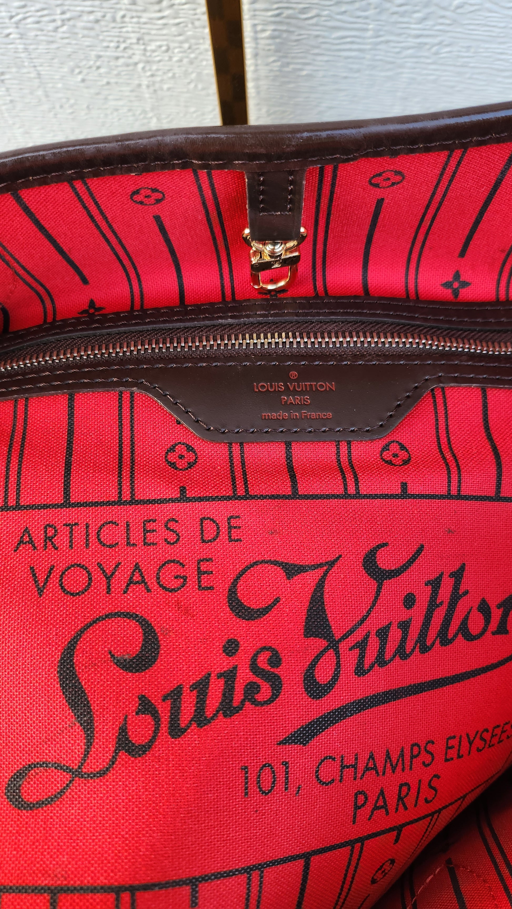 Lv Neverfull Articles de Voyage, Women's Fashion, Bags & Wallets